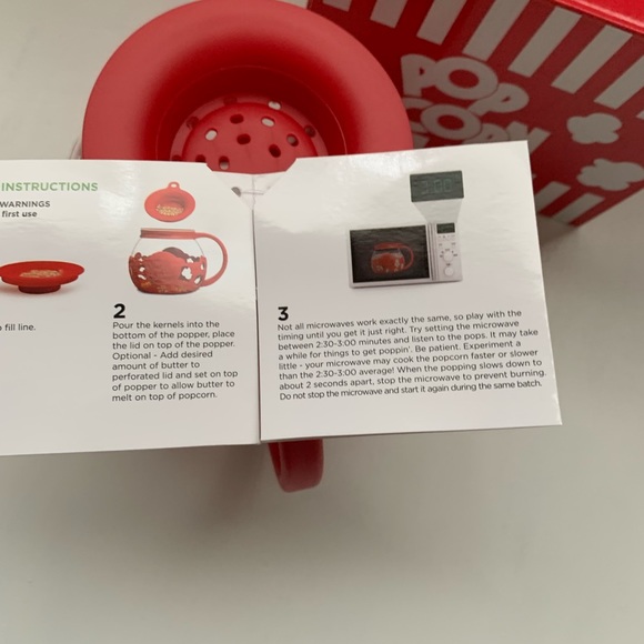 Ecolution Micro-Pop Microwave Popcorn Popper red - Picture 7 of 8